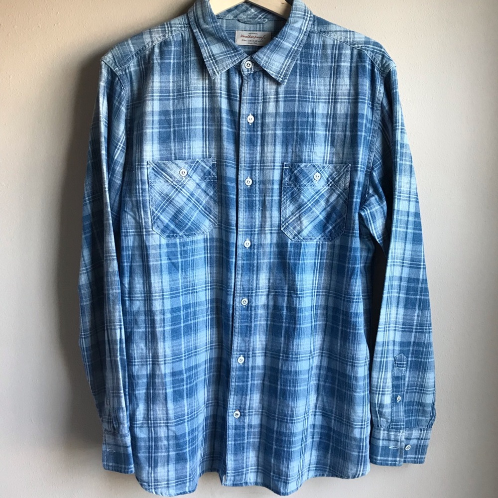 Original Weatherproof Vintage Large Flannel Blue